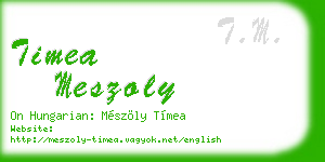 timea meszoly business card